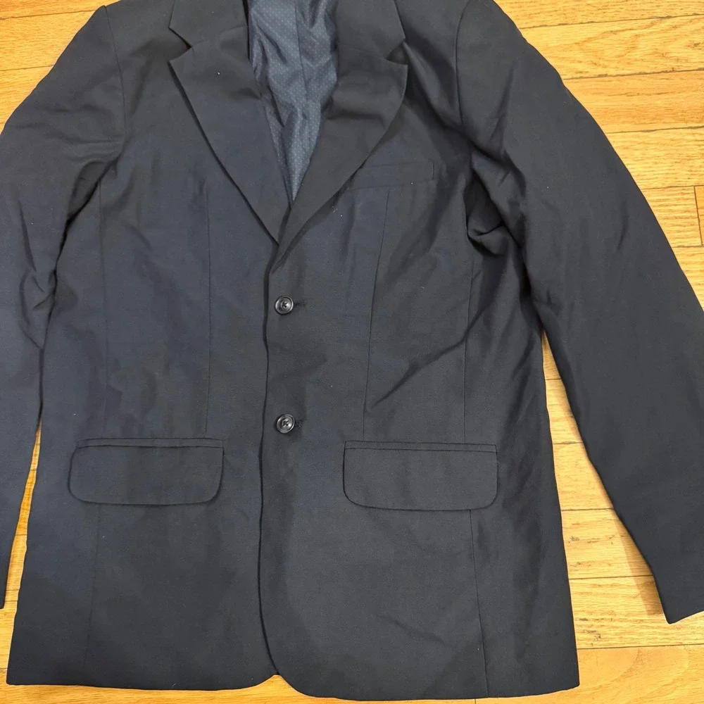 Cat & Jack Boys Navy Blue Blazer Suit‎ Jacket Size 14 Formal Wedding School